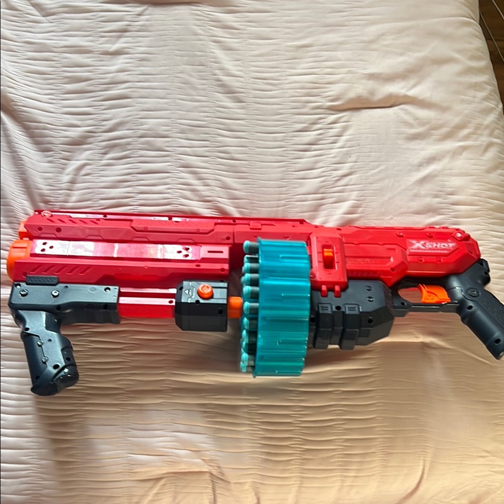 Nerf Red and Blue Toy Blaster